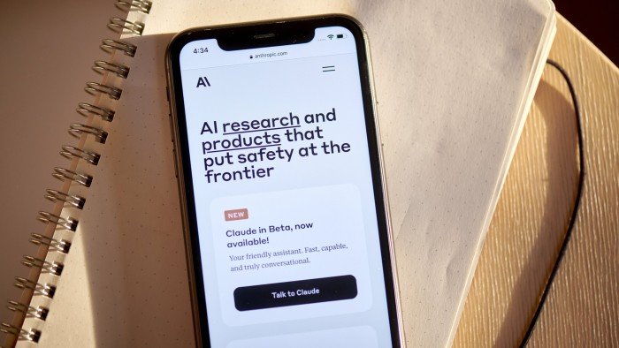 Anthropic app on a phone
